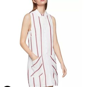 BCBGeneration striped button up shirt dress Sz XXS